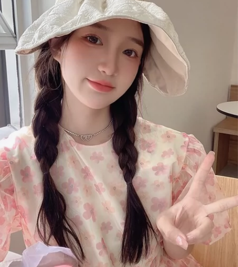 遮阳帽子女大檐防紫外线空顶贝壳帽遮脸夏季太...