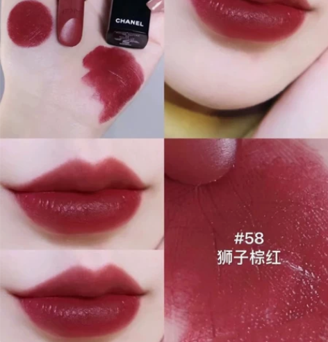 香奈儿哑光丝绒口红＃58 专柜正品小样1....