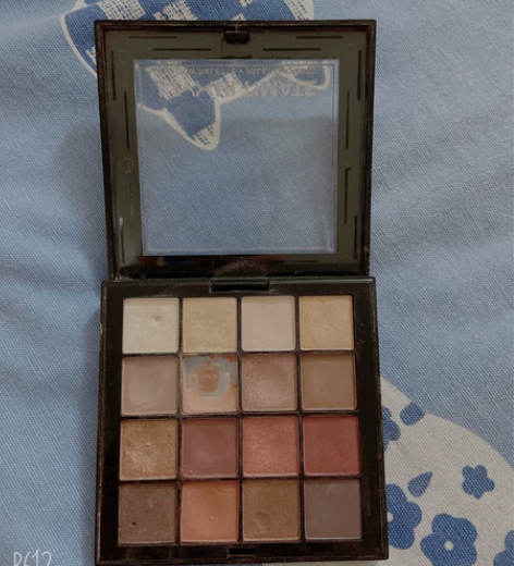 美国逆色/NYX16色眼影盘珠光哑光平价i...