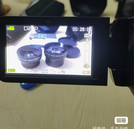 富京便捷式摄影机，三个摄像头，三块原装电池...