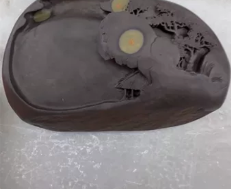 文房四宝，砚台，端砚，学生砚，梅花坑，裸砚...