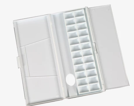 多功能保湿轻型24格水彩颜料调色盘 特点：...