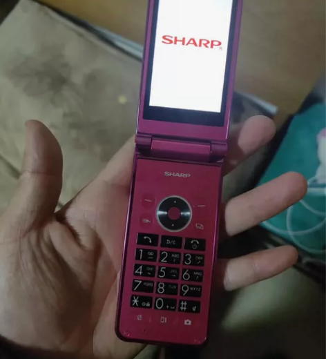 夏普翻盖手机，极品墨水屏！能玩的再研究！ ...