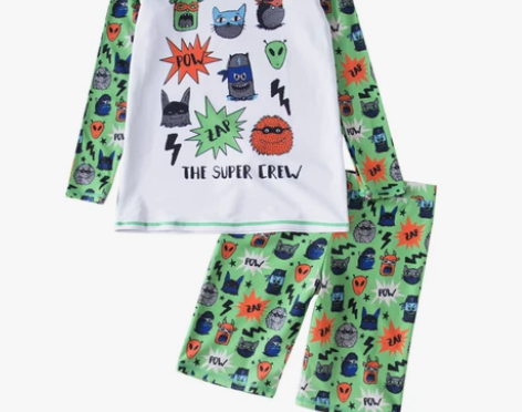 Blowind儿童游泳衣男童中大童长袖短裤...