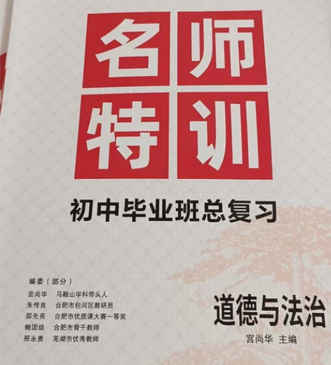 2020名师特训安徽专用道德与法治中考总复...