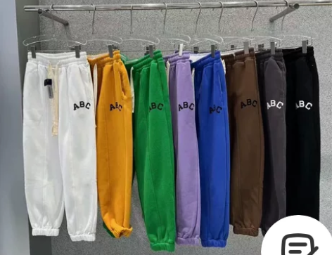 全新bobo1972加绒运动系带休闲裤 绿...