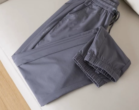 夏季纯色商务时尚经典休闲裤男士日常百搭舒适...