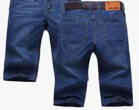 超市特价处理夏季薄款弹力牛仔短裤男五分男士...