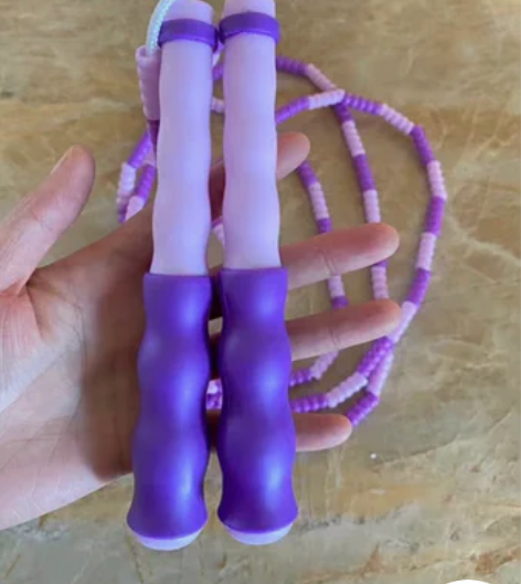 【含泪清仓特价】儿童竹节跳绳软珠跳花样跳绳...