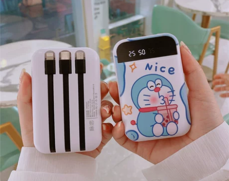超萌充电宝20000毫安超薄小巧便携可爱自...