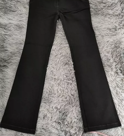 y2k千玺90s古早低腰复古微喇裤，中低腰...