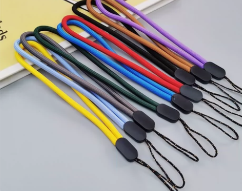 8.8元3条纯色尼龙手机挂绳短款纯色手机链...