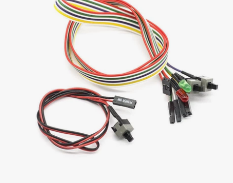 电脑主机外接开关重启线机箱开机线RESET...