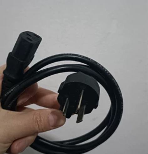 台式机电脑主机电源线，显示器屏电源线3芯插...