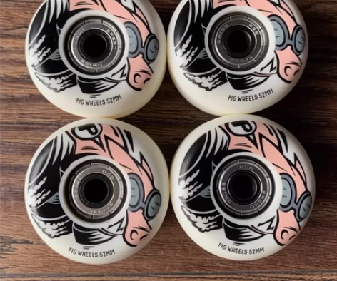 滑板轮子pig进口动作轮碗池横刹轮 出一套...