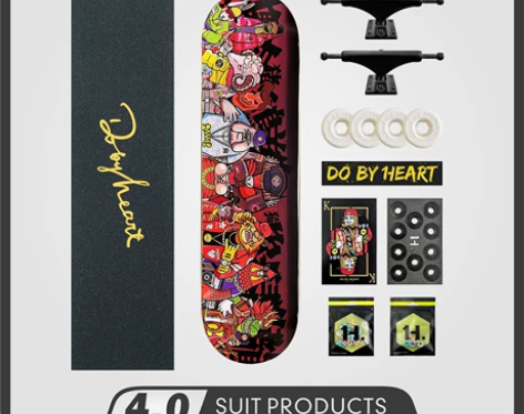 DBH滑板 动作刷街组装专业双翘滑板四轮男...