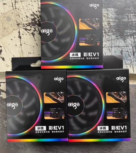 3个装爱国者V1电脑机箱风扇 12厘米静音...