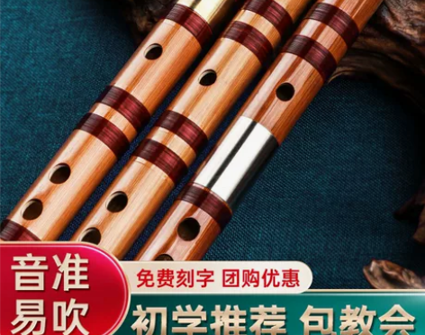 专业笛子竹笛乐器初学入门儿童成人苦竹长笛E...