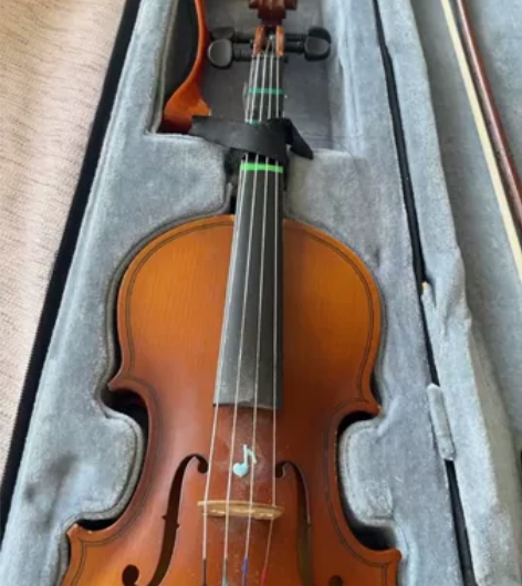 孩子换大的小提琴了，品牌是斯洛帕尼的，质量...