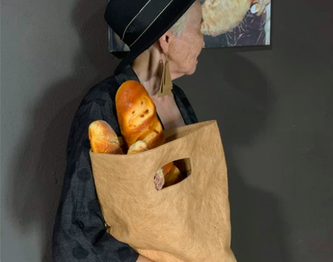 ZGUI纸鬼原创 复古牛皮纸手提包防水手拿...