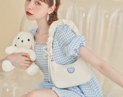 mrace爱心兔 原创设计腋下包女高级感单...