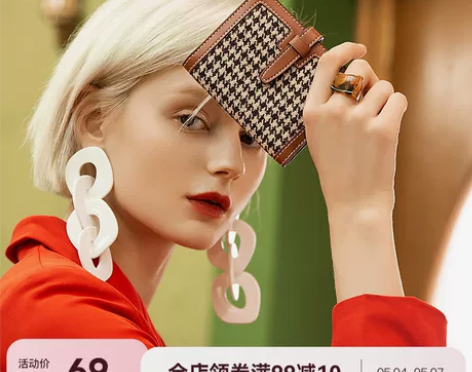 TOUTOU百搭复古短款钱包2023新款女...