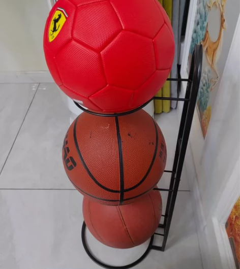 篮球收纳架足球收纳筐球类置物架加厚碳钢简易...