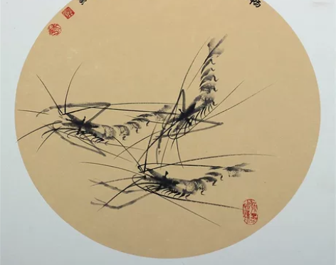 国画 虾 一级美术师常炳华大师原创手绘保真...