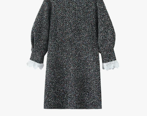 拉夏贝尔旗下pote秋季新款法式小香风蕾丝...