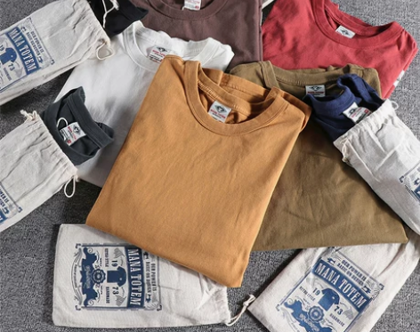 美式潮流t恤男复古高克重纯棉贴布短袖男 圆...