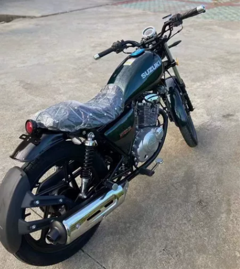 进口铃木复古小太子机车150cc网红版 墨...