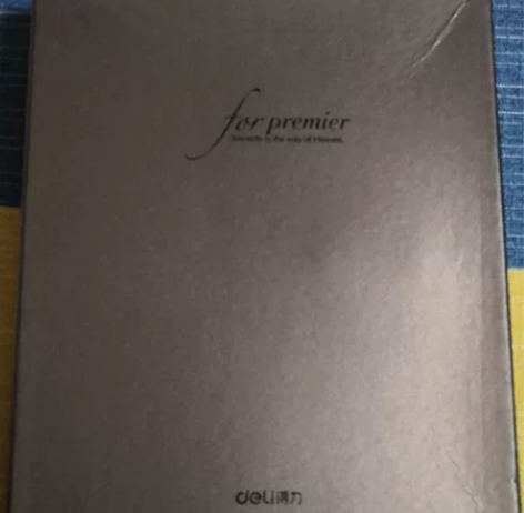 得力商务记事本3196  蓝黑棕三个颜色。...