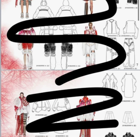 服装效果图 代 画 服装效果图款式图,风格...