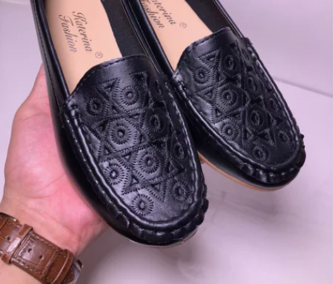 豆豆鞋·米白36码，黒色36码，棕色36【...