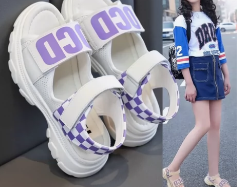 女童凉鞋夏款2023新款软底运动沙滩鞋夏季...