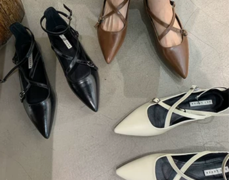 法式高级感气质玛丽珍鞋女2023春秋复古尖...