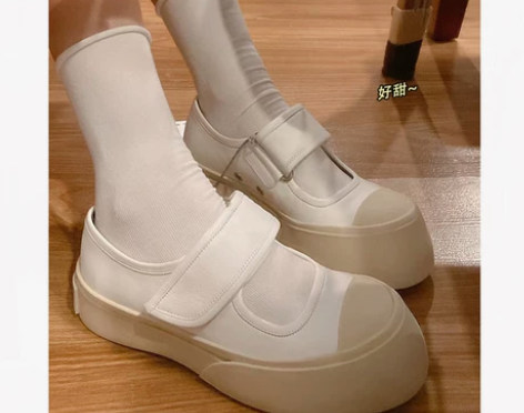 法式玛丽珍女鞋赵露思同款丑萌凉鞋mona大...