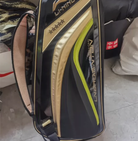 李宁羽毛球包，能装6只球拍，独立鞋仓洗漱包...