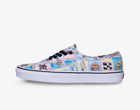 Vans漫画印花帆布鞋 内鞋长230只在家...