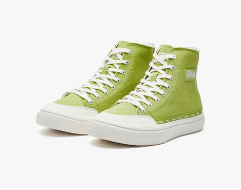 【火拼价】FILA 斐乐女鞋黑色高帮帆布鞋...