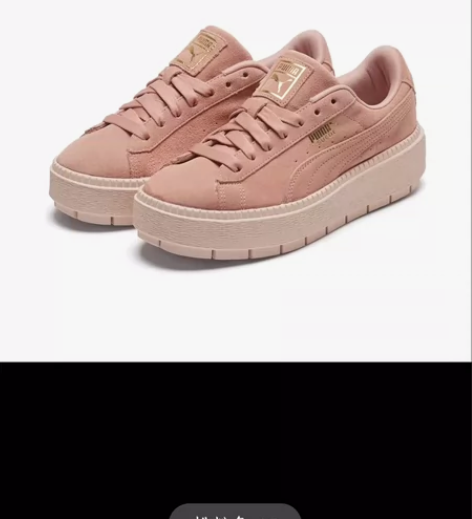 ?Puma桃粉色35.5码 码数有点小，有...