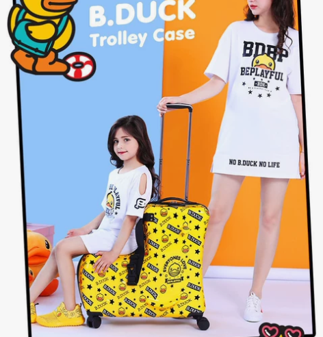 网红可坐可骑行李箱 B.Duck小黄鸭宝宝...