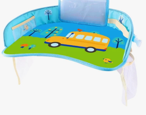 汽车婴儿安全座椅托盘多功能创意儿童车载收纳...