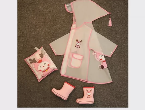 儿童雨衣 女童幼儿园宝宝小学生雨披斗篷式雨...