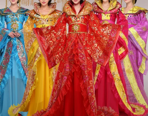 汉服新款汉代演出服装汉朝皇后装改良唐朝杨贵妃