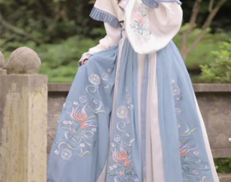 玉术正品汉服女妙菡原创晋制齐腰交领襦裙秋冬...