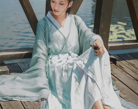 清平调古装古风汉服女改良襦裙仙女清新淡雅飘...