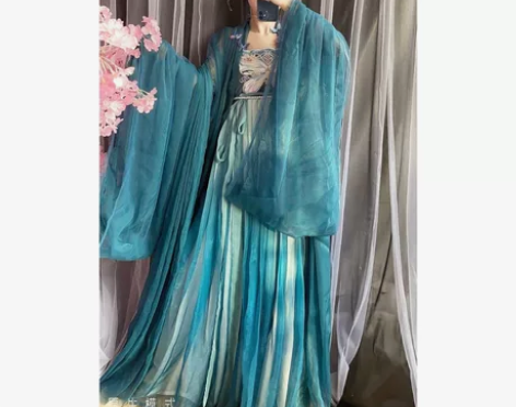 玉术原创汉服女诃子裙唐制大袖衫刺绣汉元素仙...