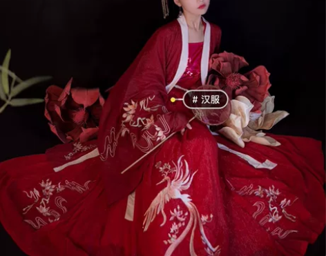 艺缕雏凤原创汉服女齐腰对襟襦裙传统大袖衫重...