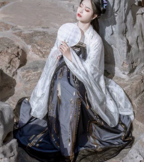 【艺缕原创一云鹤】 汉服女古装齐胸襦裙仙气...